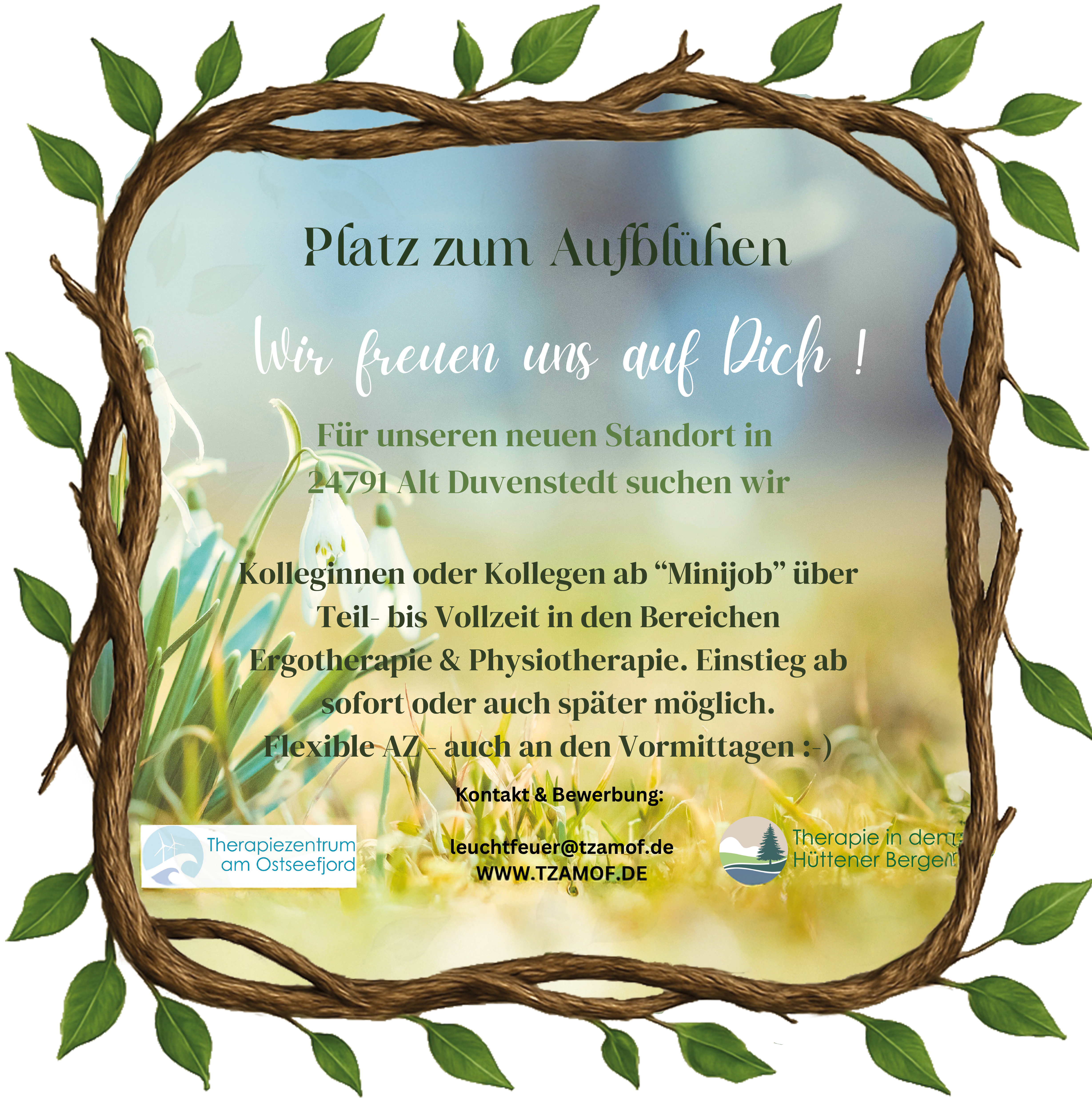 Bild mit Stellenanzeige